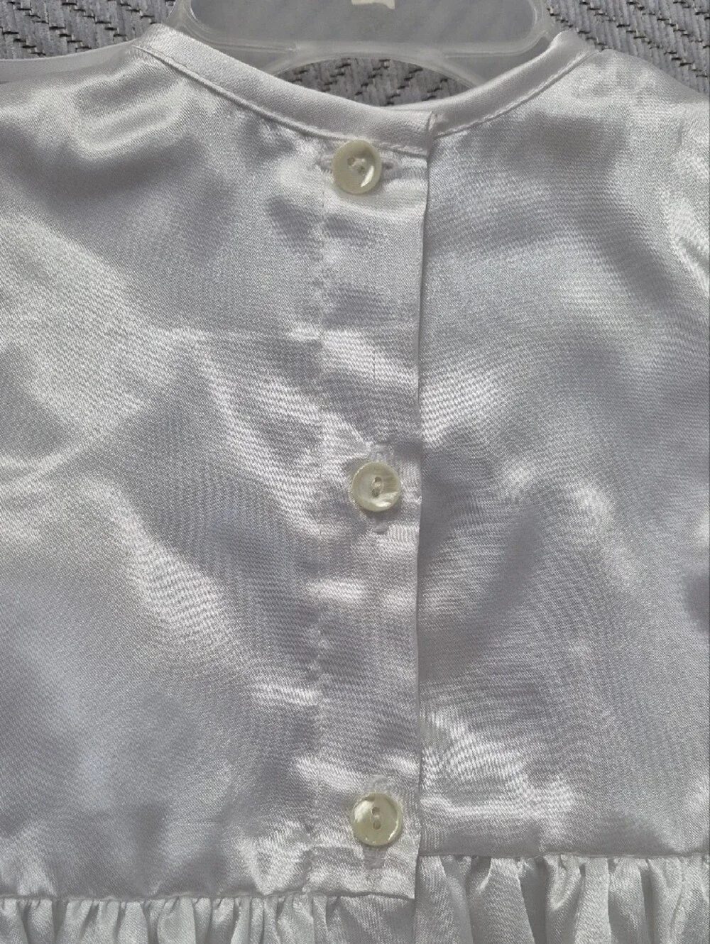 NWT L'Pety Canar Luxury Heirloom Embroided Christening Baptism Gown Bonnet S/3M